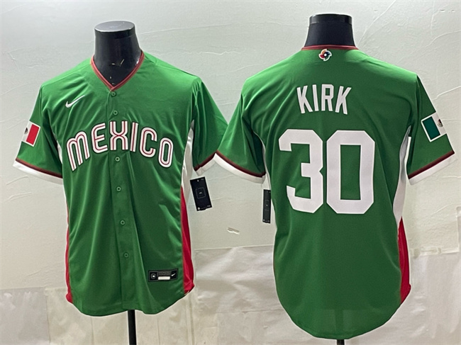 Men's Mexico Baseball Custom Green 2026 World Baseball Classic Home Stadium Stitched Jersey